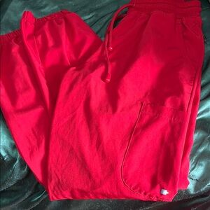 Bright Red Jogger Pants scrubs